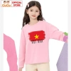 Áo Thun Dài Tay Cờ Đỏ Sao Vàng Việt Nam Cho Bé Trai và Bé Gái CIUCIU KID Cotton Giá 110k 9