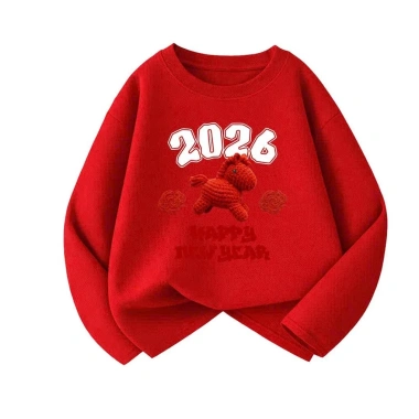 Áo thun dài tay Happy New Year unisex cotton mềm mát size 8-97kg giảm giá 129k 4