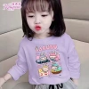 Áo thun dài tay hoạt hình phong cách mới cho bé gái Labu Modal giảm giá mùa xuân thu, áo sơ mi đáy ấm áp 283.218₫ 8