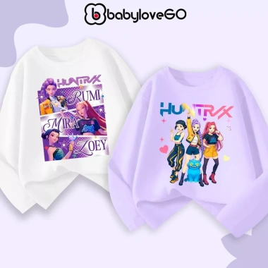Áo thun dài tay HUNTR/X Hottrend cho bé gái 1-10 tuổi cotton BabyloveGO in hình KPOP Demon Hunters giảm giá 156k 3 Áo thun dài tay HUNTR/X Hottrend cho bé gái 1-10 tuổi cotton BabyloveGO in hình KPOP Demon Hunters giảm giá 156k 3