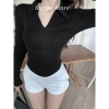 Áo thun dài tay polo STEPPE dây kéo, thanh lịch trẻ trung, thun mềm mịn, 79.000₫ 10