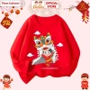 Áo Thun Dài Tay Tết Bính Ngọ Múa Lân 2.026 cho Bé Trai, Bé Gái, Vải Cotton, CIUCIU KID 4