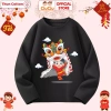 Áo Thun Dài Tay Tết Bính Ngọ Múa Lân 2.026 cho Bé Trai, Bé Gái, Vải Cotton, CIUCIU KID 8