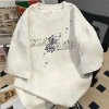 Áo thun dáng rộng thoáng khí cotton nguyên chất in hình phố cao cấp, phù hợp học sinh, giá chỉ 215.393₫ 3