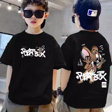 Áo Thun Độc Đáo Chuột Vui cho Bé Gái & Trai - COD2.025, 100% Cotton, Chất Cao, 143.332₫