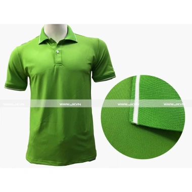 Áo Thun Đồng Phục Sẵn Hàng Loại Sọc Trắng - 3 Màu Vàng Xanh Lá Xanh Két Giá 110k 2