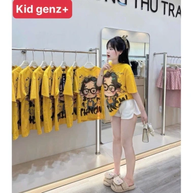Áo thun em bé đeo kính mẹ & bé - Áo phông gia đình unisex kid genz 105.000₫