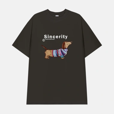 Áo thun form rộng anime xúc xích dog limited - Oversize thời trang nam nữ 69k