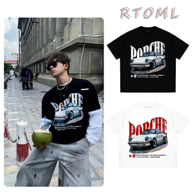 Áo Thun Form Rộng Porsche 280GSM Nam Nữ - Vải Cao Cấp Local Brand RTOML Giá 69k