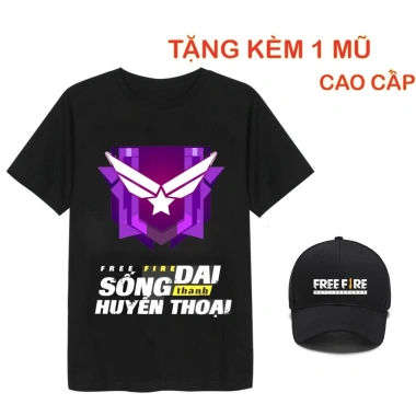 Áo thun Free Fire rank + nón chất lượng - Giá 119.000 VND giảm từ 148.750 VND 5