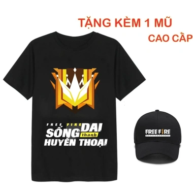 Áo thun Free Fire rank + nón chất lượng - Giá 119.000 VND giảm từ 148.750 VND 8