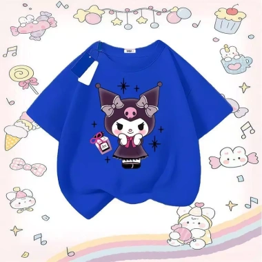 Áo Thun Gái Hàng Đầu Mùa Hè 100% Cotton Thoáng Khí Dáng Rộng Cổ Tròn In Thỏ Nhỏ Hoa Đơn Giá Ưu Đãi 85.999 VND
