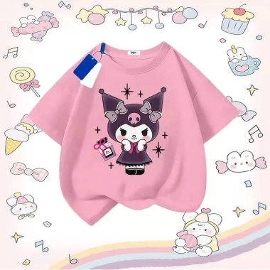 Áo Thun Gái Hàng Đầu Mùa Hè 100% Cotton Thoáng Khí Dáng Rộng Cổ Tròn In Thỏ Nhỏ Hoa Đơn Giá Ưu Đãi 85.999 VND