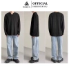 Áo thun gân tăm nam dài tay cổ tròn TOMIJUN co giãn 4 chiều unisex trẻ trung năng động 4