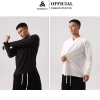 Áo thun gân tăm nam dài tay cổ tròn TOMIJUN co giãn 4 chiều unisex trẻ trung năng động 5