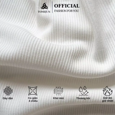 Áo thun gân tăm nam dài tay cổ tròn TOMIJUN co giãn 4 chiều unisex trẻ trung năng động 9 Áo thun gân tăm nam dài tay cổ tròn TOMIJUN co giãn 4 chiều unisex trẻ trung năng động 9
