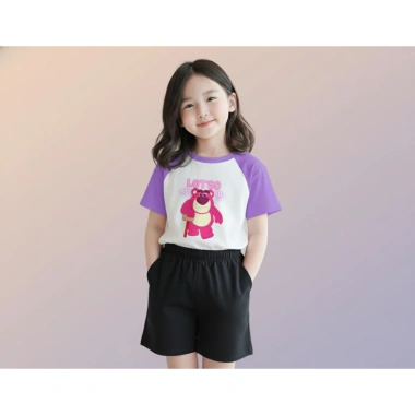 Áo thun Gấu Dâu Lotso cho Bé 15-40kg - Cotton thoáng mát, nhiều màu, giảm 20% TE151