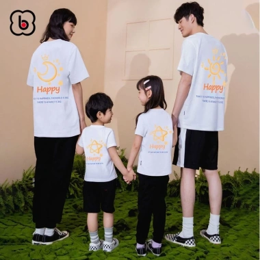 Áo thun gia đình BabyloveGO cổ tròn cotton mềm mịn, thoáng mát, basic - chỉ 89.000đ