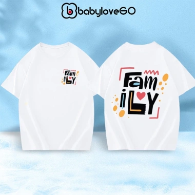Áo thun gia đình BabyloveGO cổ tròn cotton mềm mịn, thoáng mát, basic - chỉ 89.000đ