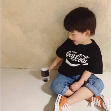Áo thun gia đình CocaCola cotton, đủ màu, size 100kg, giảm giá 47.000đ 4