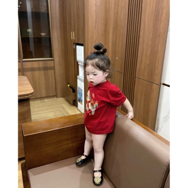 Áo thun gia đình ngựa đồng xu vàng cho bé - áo phông mùa hè unisex trẻ em, phong cách kid genz, giá 126.000₫ 3