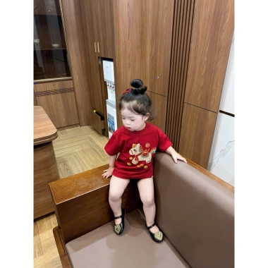 Áo thun gia đình ngựa đồng xu vàng cho bé - áo phông mùa hè unisex trẻ em, phong cách kid genz, giá 126.000₫ 9
