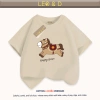 Áo thun gia đình Tết 2.026 in ngựa nâu đỏ cotton 4C LEO&D size 9-90kg giá 117.000đ 4