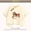 Áo thun gia đình Tết 2.026 in ngựa nâu đỏ cotton 4C LEO&D size 9-90kg giá 117.000đ 5