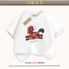Áo thun gia đình Tết 2.026 in ngựa nâu đỏ cotton 4C LEO&D size 9-90kg giá 117.000đ 7
