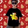 Áo thun Giáng sinh Happy Christmas Pikachu trẻ em cotton mềm giảm giá 22% 9