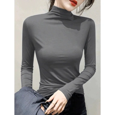 Áo thun giữ nhiệt nữ tay dài cổ lọ 3 phân ôm body siêu ấm, co giãn đa màu 39.900₫ 2