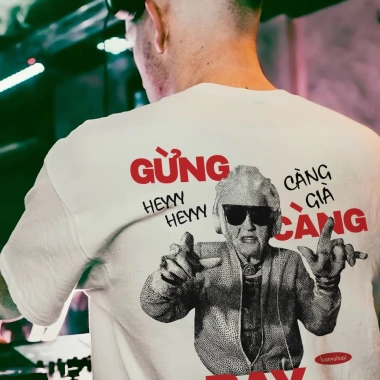 Áo thun Gừng Càng Già Càng Bay Oversize 250GSM 100% Cotton - Vui Tươi 176k