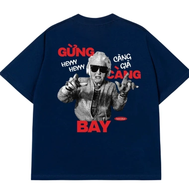 Áo thun Gừng Càng Già Càng Bay Oversize 250GSM 100% Cotton - Vui Tươi 176k