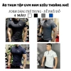Áo Thun Gym Nam Cổ Trụ Ngắn Tay Form Ôm Body, Vải Thun Lạnh Co Dãn, Thể Thao, Giá Ưu Đãi 199k 2