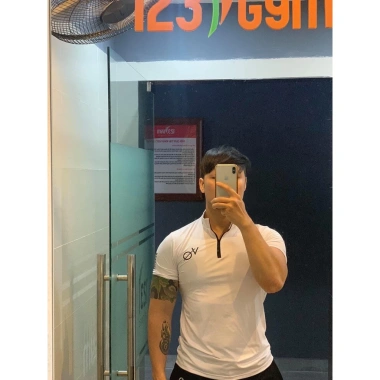 Áo Thun Gym Nam Cổ Trụ Ngắn Tay Form Ôm Body, Vải Thun Lạnh Co Dãn, Thể Thao, Giá Ưu Đãi 199k 6 Áo Thun Gym Nam Cổ Trụ Ngắn Tay Form Ôm Body, Vải Thun Lạnh Co Dãn, Thể Thao, Giá Ưu Đãi 199k 6