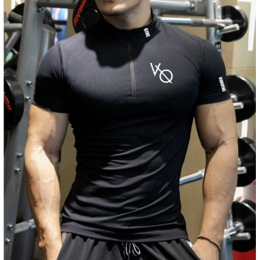 Áo Thun Gym Nam Cổ Trụ Ngắn Tay Form Ôm Body, Vải Thun Lạnh Co Dãn, Thể Thao, Giá Ưu Đãi 199k 10 Áo Thun Gym Nam Cổ Trụ Ngắn Tay Form Ôm Body, Vải Thun Lạnh Co Dãn, Thể Thao, Giá Ưu Đãi 199k 10