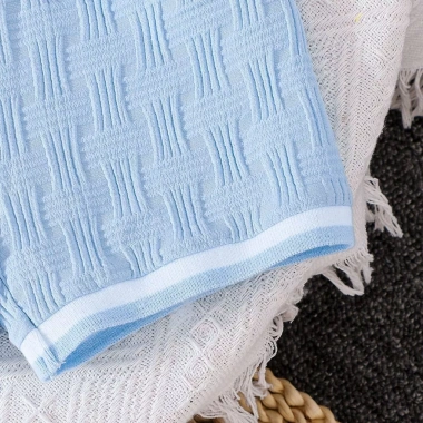 Áo thun Hàn Quốc bé trai mùa hè mỏng 2 bộ, nút tay ngắn + quần short polyester Giá ưu đãi 403.303 VND 6