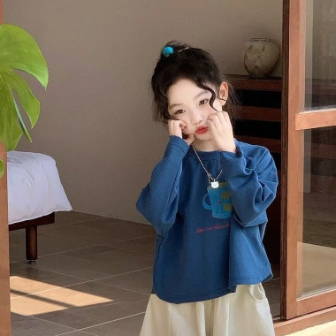 Áo thun Hàn Quốc trẻ em mùa xuân, áo sơ mi tay dài phong cách mới, bé gái thời trang – chỉ 316.934đ 6