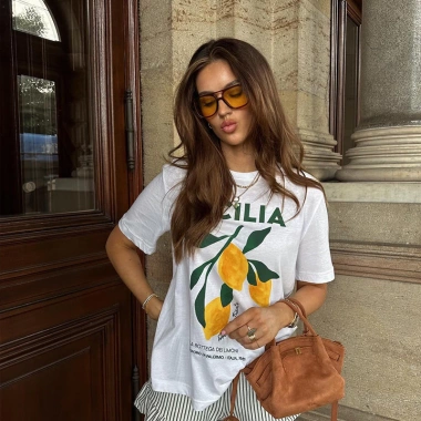 Áo Thun Happy Sunday Trái Cây Oversize Unisex RTOML - Giao Hàng 24h - 69.000 VNĐ