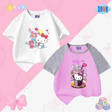 Áo thun Hello Kitty bé gái cotton 4 chiều thấm mồ hôi size 15‑40kg, chỉ 90.000 VND 3 Áo thun Hello Kitty bé gái cotton 4 chiều thấm mồ hôi size 15‑40kg, chỉ 90.000 VND 3
