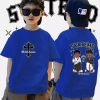 Áo thun HipHop trẻ em in bông ngoại cỡ, 8 màu, ngắn tay - OOTD đường phố Mỹ 4