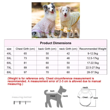 Áo thun hoa chó lớn ngắn tay, thoáng khí mát mẻ – Golden, Border Collie, Labrador 9 Áo thun hoa chó lớn ngắn tay, thoáng khí mát mẻ – Golden, Border Collie, Labrador 9