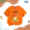 Áo thun hottrend Zootopia 2 cho bé trai, bé gái - màu đen, cam, cổ tròn, cotton co giãn 4 chiều, giá 90k