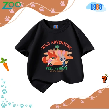 Áo thun hottrend Zootopia 2 cho bé trai, bé gái - màu đen, cam, cổ tròn, cotton co giãn 4 chiều, giá 90k 5 Áo thun hottrend Zootopia 2 cho bé trai, bé gái - màu đen, cam, cổ tròn, cotton co giãn 4 chiều, giá 90k 5