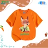 Áo thun hottrend Zootopia 2 cho bé trai, bé gái - màu đen, cam, cổ tròn, cotton co giãn 4 chiều, giá 90k 9