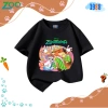Áo thun hottrend Zootopia 2 cho bé trai, bé gái - màu đen, cam, cổ tròn, cotton co giãn 4 chiều, giá 90k 10