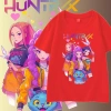 Áo Thun Huntrix Crewneck Bé Gái 2-12 tuổi - 8 màu, các size, họa tiết Người Săn Quỷ KPOP 5