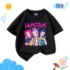 Áo thun Huntrix KPop Demon Hunters cực đáng yêu cho bé gái, nhiều màu, size 15-38kg, mã Hun01