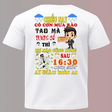 Áo thun in hình Cơn mưa rào - Phong cách trẻ trung, giá 89.400 VND 2