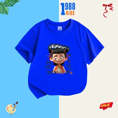 Áo thun in hình Natra đáng yêu cho bé trai, bé gái, cotton thoáng mát, mã 04, giảm còn 90k